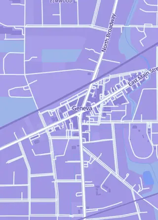Street map around Robot Zero Comics, Geneva