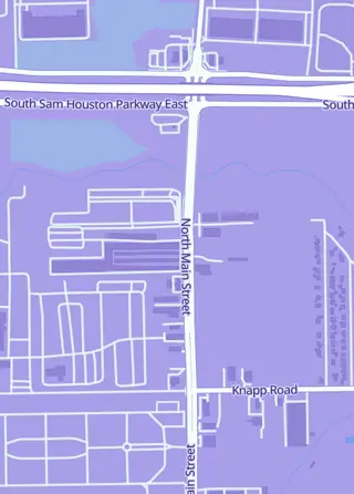 Street map around S and E Hobbies and Collectables, Pearland