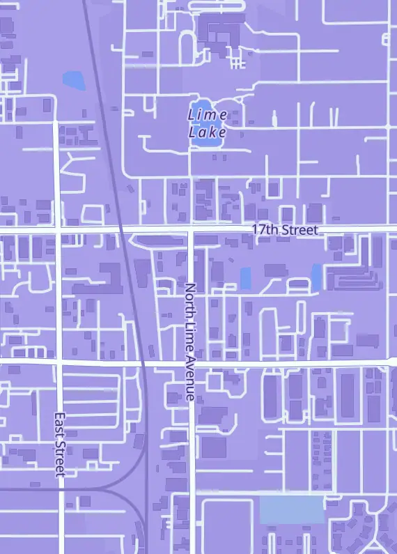 Street map around Sarasota Antique Buyers, 1502 N Lime Ave, Sarasota, FL