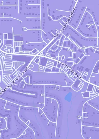 Street map around Score More Sports Collectibles, Winston-Salem