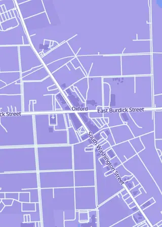 Street map around Scots Toys, Oxford