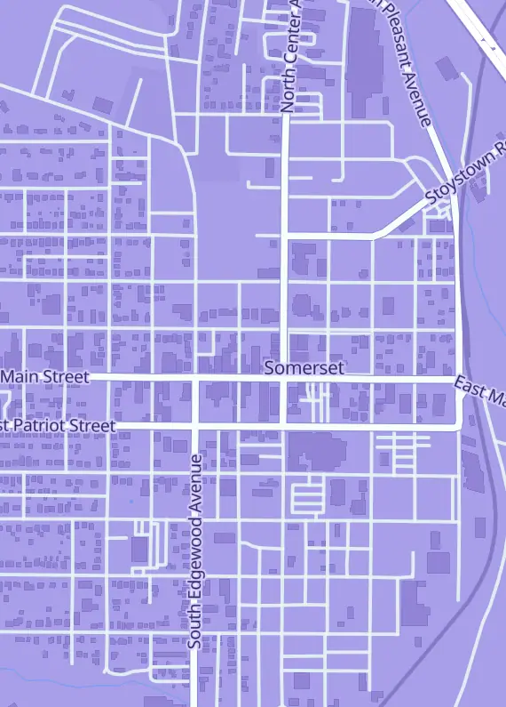 Street map around Sean's Collectibles, 118 W Main St, Somerset, PA