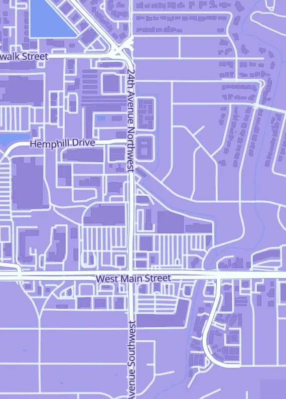 Street map around Secret Rare Society TCG, 209 24th Ave NW, Norman, OK