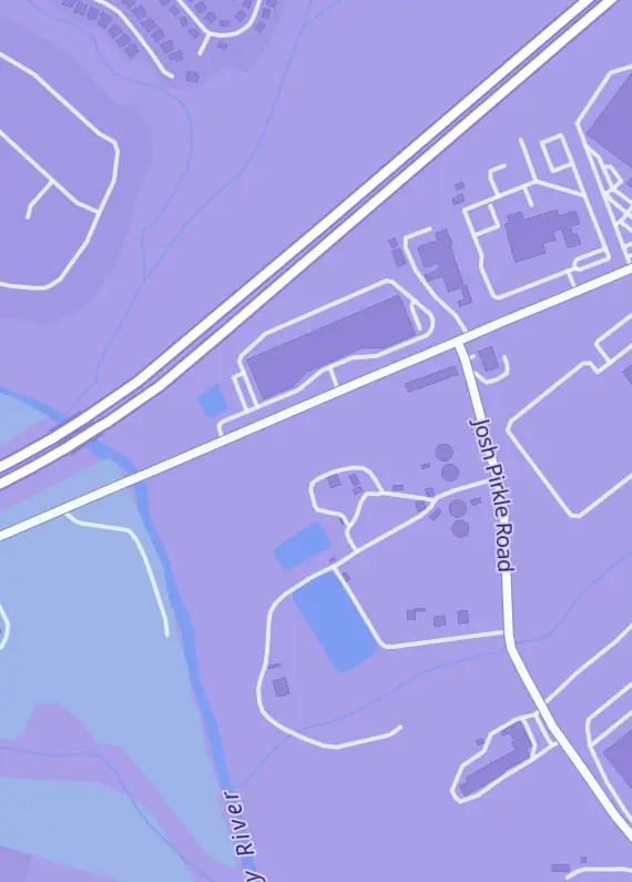 Street map around Seven Realms, 1667 Broadway Ave Ste. 210, Braselton, GA