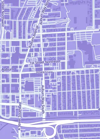 Street map around Sir Rat Collectibles, Auburn