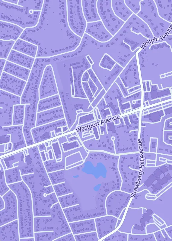 Street map around Skybox Collectibles, 295 Westport Ave, Norwalk, CT
