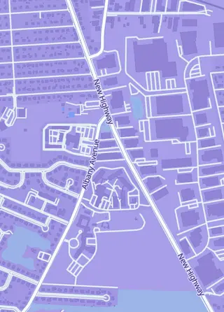 Street map around SMR Collectibles, Amityville