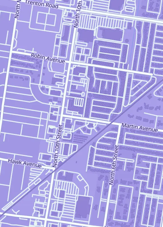 Street map around South Texas TCG, 6500 N 10th St Ste U, McAllen, TX