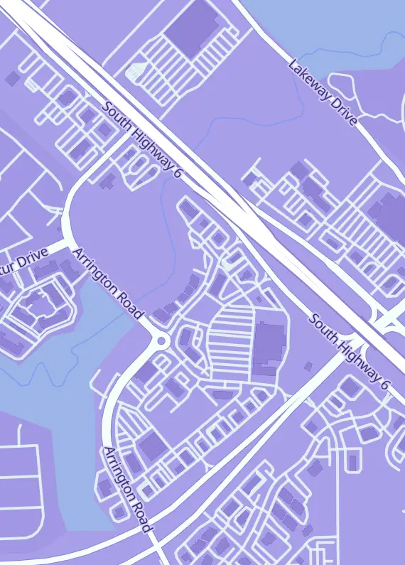 Street map around Southwest Card World, 4438 Texas 6 Frontage Rd #503, College Station, TX