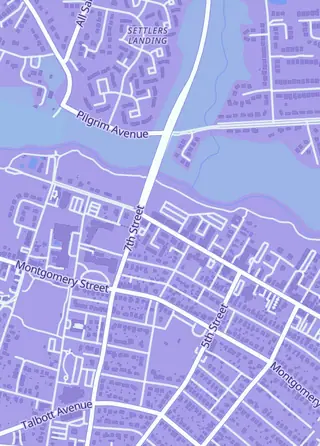 Street map around Sports Card Heroes, Laurel