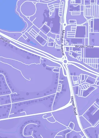 Street map around Sugar Loaf Antiques and Crafts, Winona