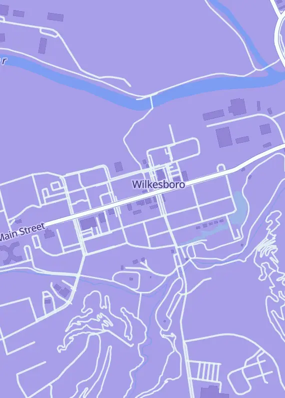 Street map around Summit Gaming & Collectibles, 111 W Main St Ste 1, Wilkesboro, NC