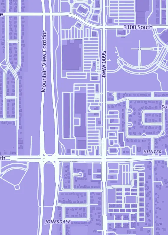 Street map around SuperKo Cards, 3348 S 5600 W, West Valley City, UT