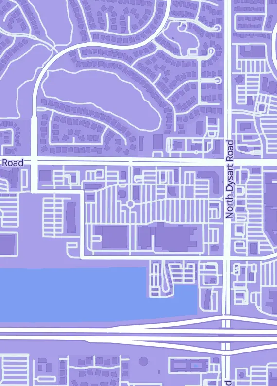 Street map around Tabletop Wargamers, 13291 W McDowell Rd Unit E-4, Goodyear, AZ