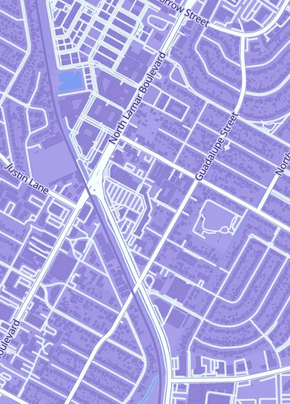 Street map around Tanuki Games, 6929 Airport Blvd #134, Austin, TX