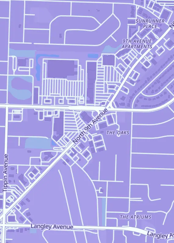 Street map around TBS Comics & Games, 6895 N 9th Ave, Pensacola, FL