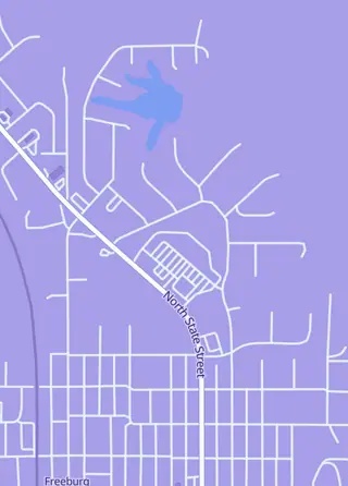 Street map around The Bandits Hideout, Freeburg