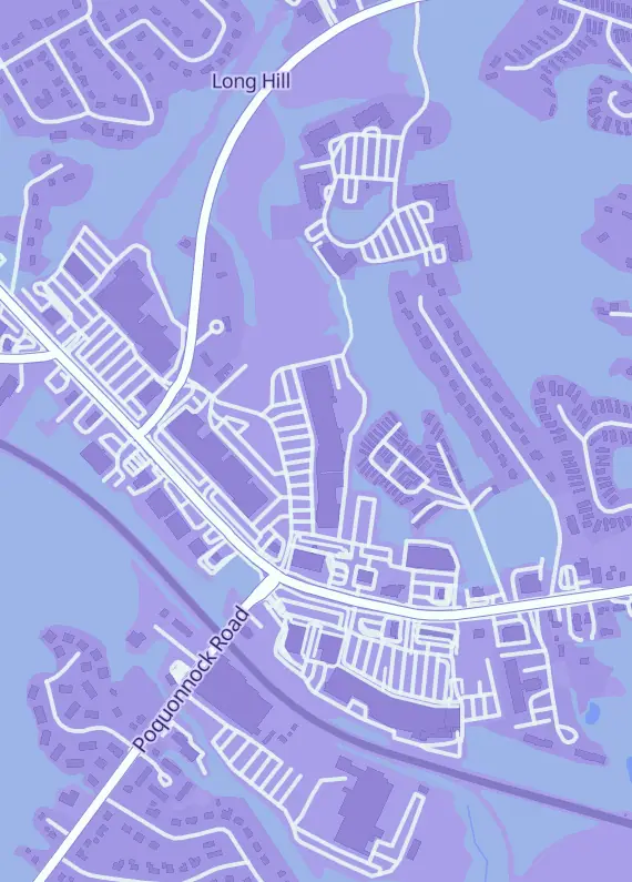 Street map around The Clever Kobold, 70 Plaza Court, Groton, CT