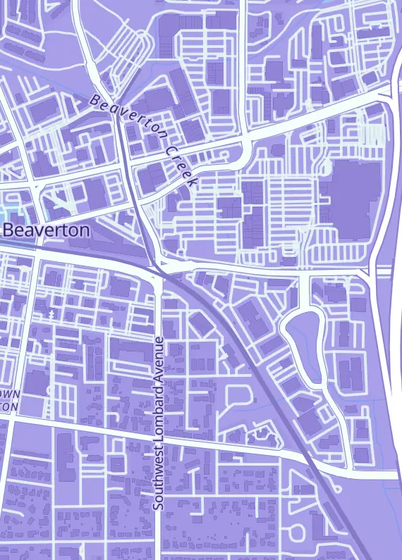 Street map around The Clubhouse, 11876 SW Beaverton Hillsdale Hwy, Beaverton, OR
