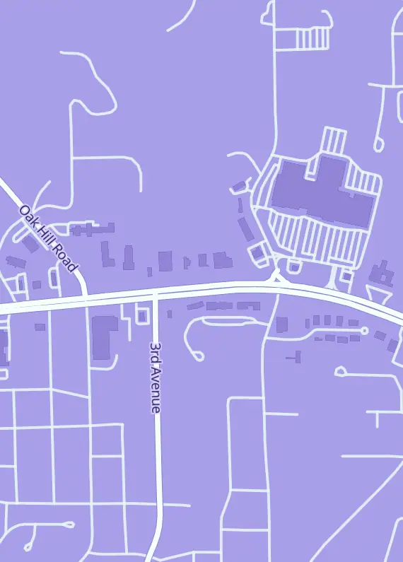 Street map around The Guild, 110 E Highway 78, Jasper, AL