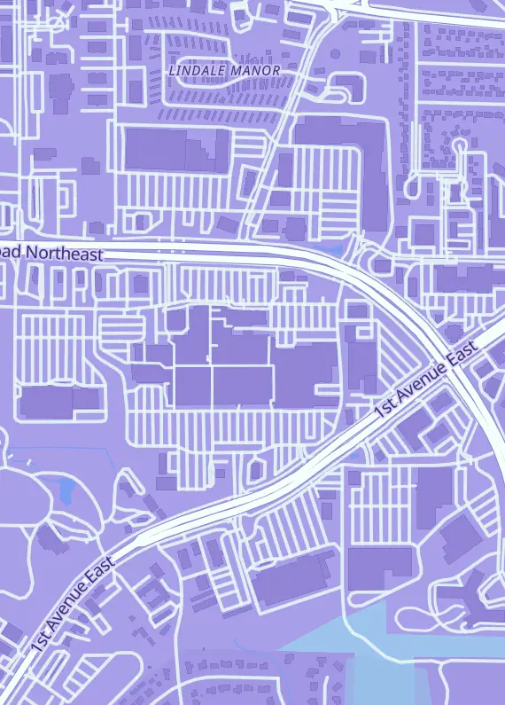 Street map around The Hobby Corner, 4444 1st Ave NE Ste 98A, Cedar Rapids, IA