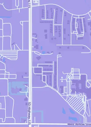 Street map around The Hobby Space, Harrisburg