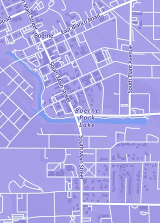 Street map around The King's Keep Toys & Collectibles, Boerne