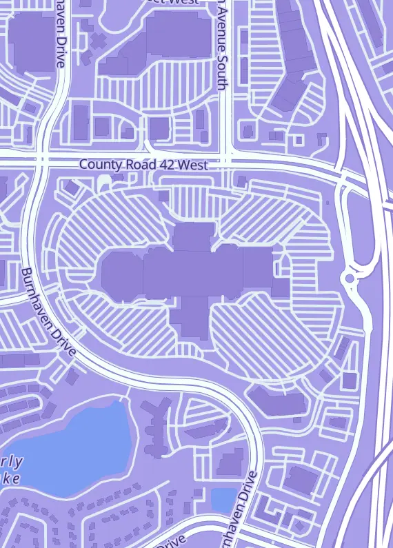 Street map around The Mana Dojo, 1178 Burnsville Center #1071, Burnsville, MN