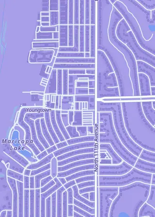 Street map around The Orc's Lair, Youngtown