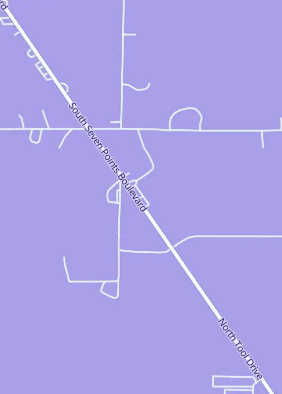 Street map around The Pokestop At Big Daddy's, 2513 N Tool Dr, Tool, TX