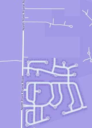 Street map around The PokeVibe, Wentzville