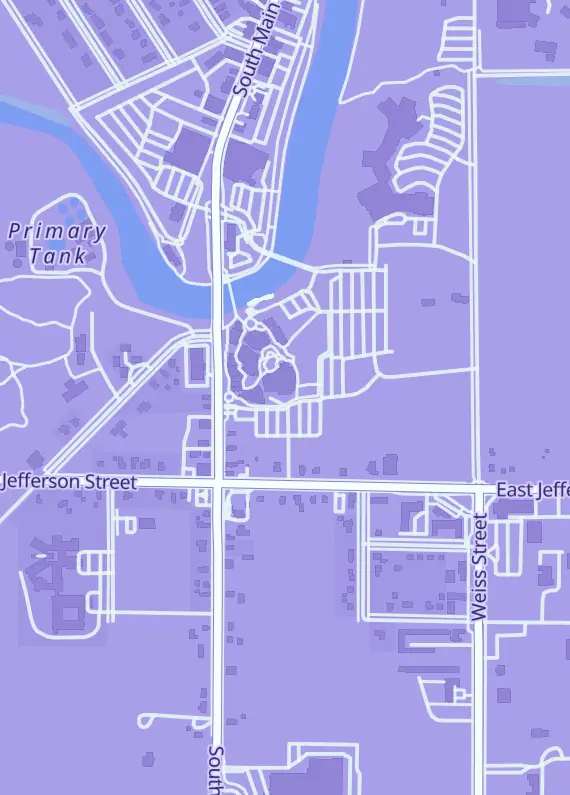 Street map around The Stadium Frankenmuth, 925 S Main St D-5, Frankenmuth, MI
