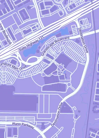 Street map around The Trading Floor, The Colony