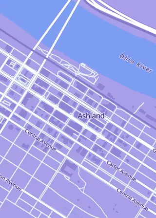 Street map around Time Warp Ashland, Ashland