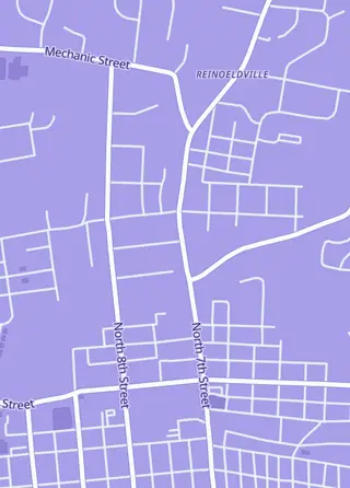 Street map around TJT Sports, Lebanon