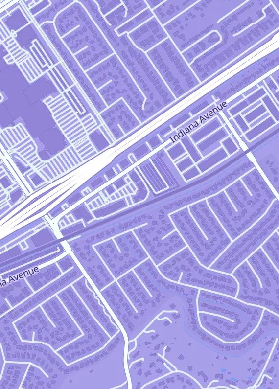 Street map around Top Deck Keep, 10128 Indiana Ave, Riverside, CA