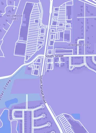 Street map around Top Shelf Sports Cards Elgin, Elgin