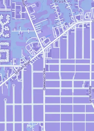 Street map around TPV Poke Center, Cuyahoga Falls