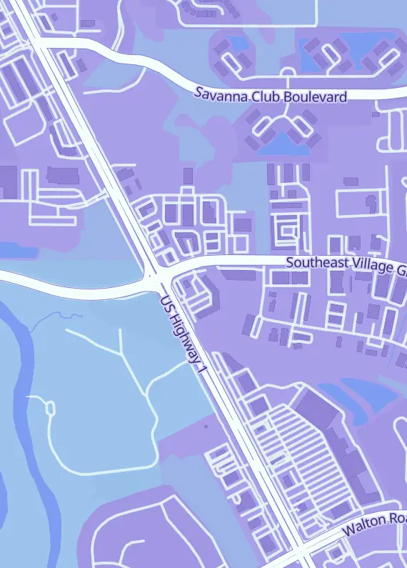 Street map around Treasure Coast Magic, 8906 S U.S. Hwy 1, Port St Lucie, FL