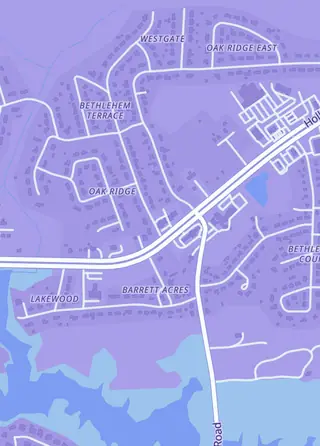 Street map around Treasure Trove Cards and Collectables, Suffolk