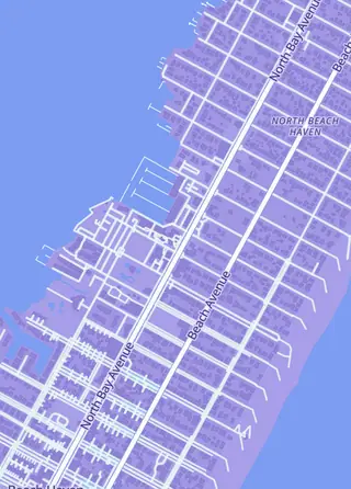 Street map around Trotta's Hobbies LBI, Beach Haven