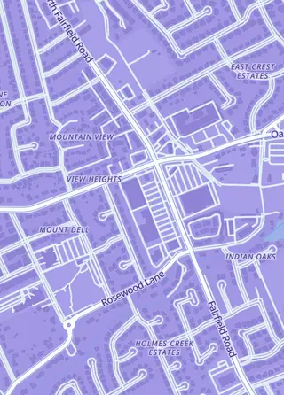 Street map around Twice Built, Layton