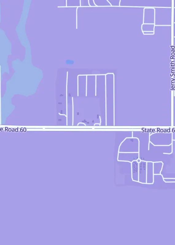 Street map around Two Fairies And A Dwarf, 5148 SR-60, Dover, FL