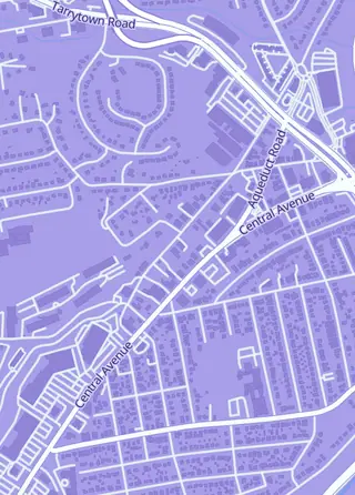 Street map around undiscovered Realm, White Plains