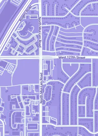 Street map around Unopenedpackman Sports Cards, Olathe