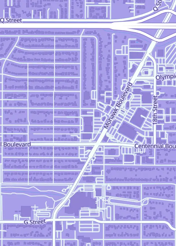 Street map around Untapped Market, 1401 Market St, Springfield, OR