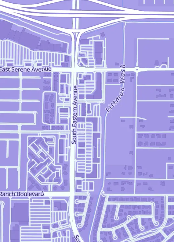 Street map around Vegas Singles Trading Cards, 9480 S Eastern Ave #125, Las Vegas, NV
