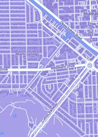 Street map around Verdict Sports Cards, Miami Springs
