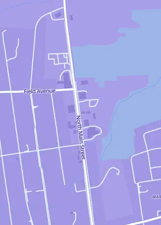 Street map around Vermont Gaming Academy, Rutland
