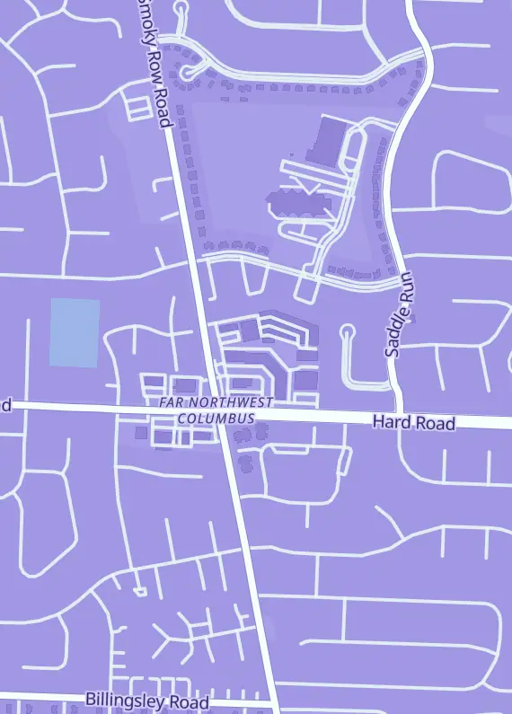 Street map around Video Game & Music Exchange, 1892 Hard Rd, Columbus, OH